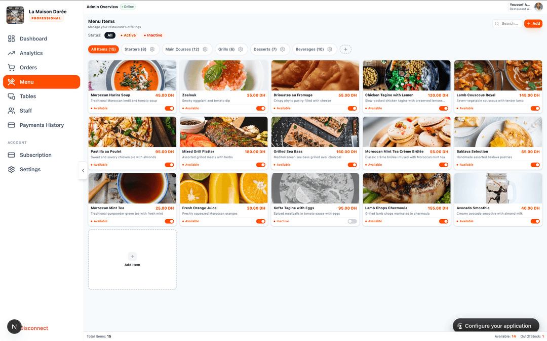 Menu Builder